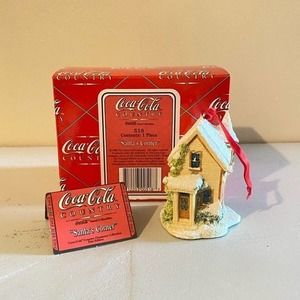 Vintage Coca~Cola “Santa’s Corner” Ornam